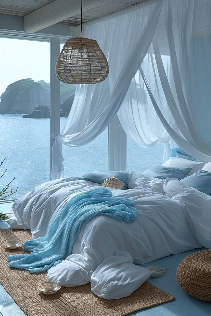 A coastal bedroom